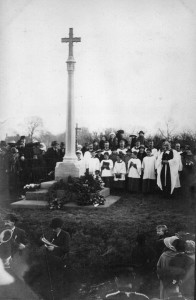 Unveiling of Wayside Cross February 1921